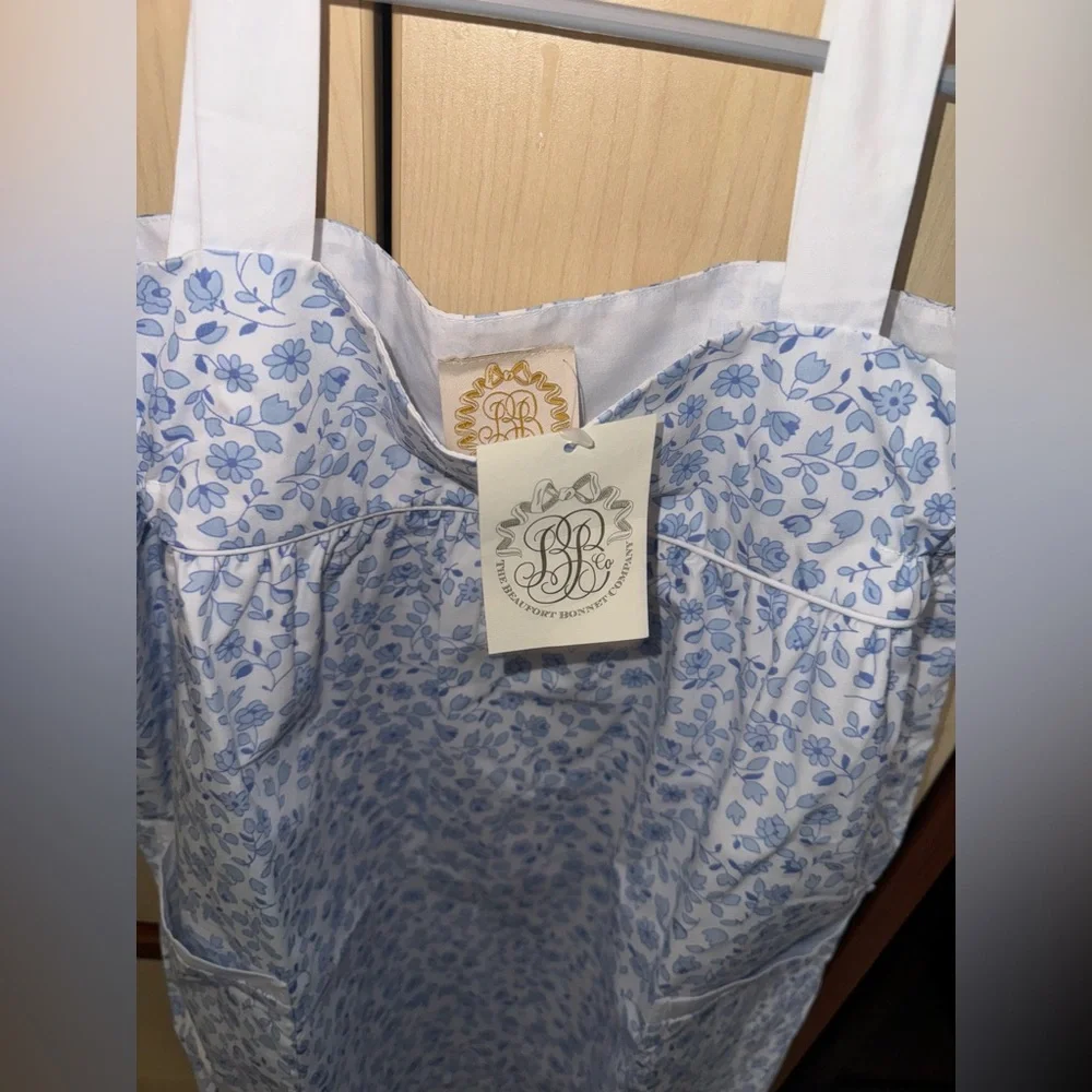 The Beaufort Bonnet Company Millie Day Dress Greenbriar Garden Blue Size 12